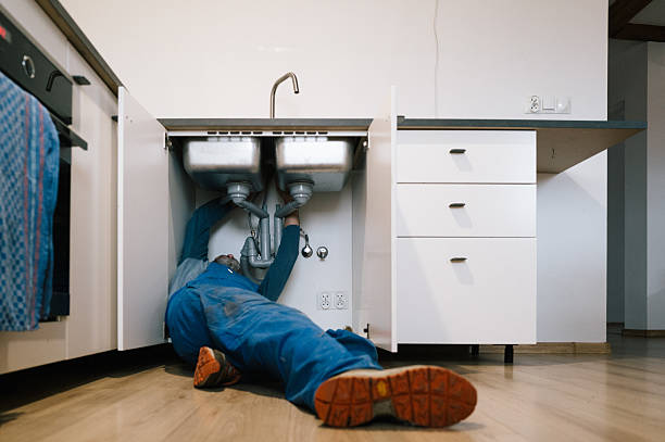 Professional Drain Cleaning technician working in Crandall, TX